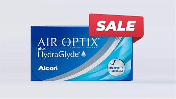 AIR OPTIX Plus HydraGlyde 3pk SALE